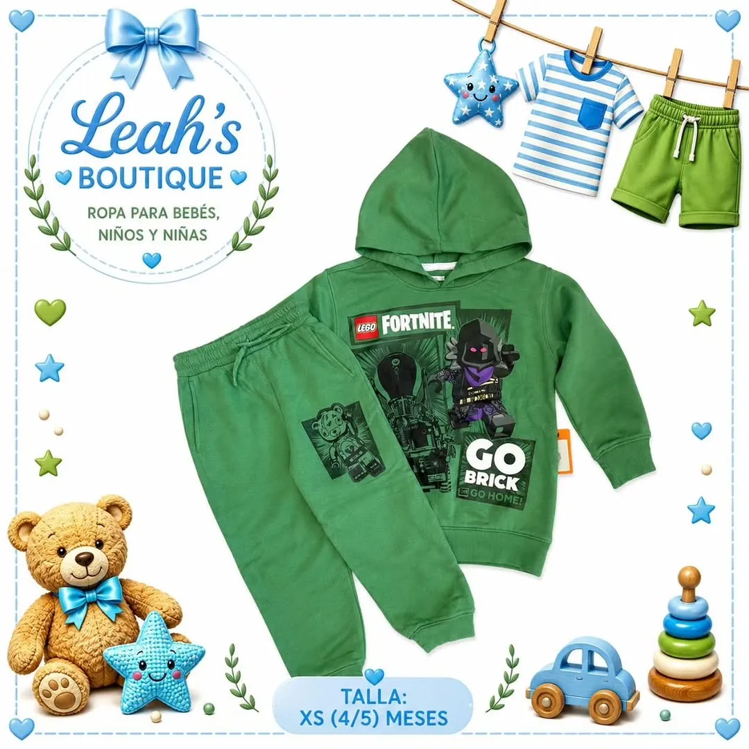 Conjunto Fortnite verde