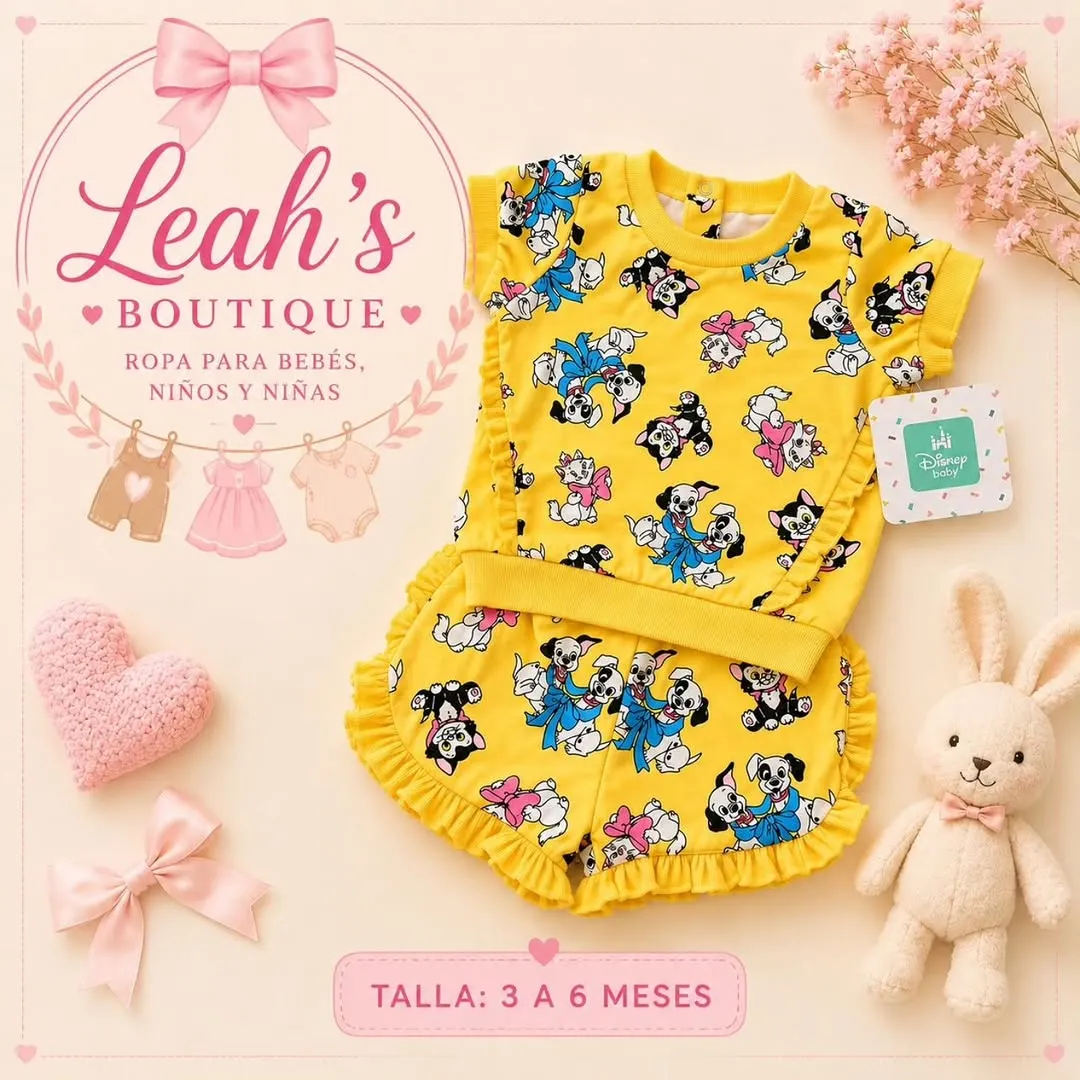 Conjunto Disney amarillo